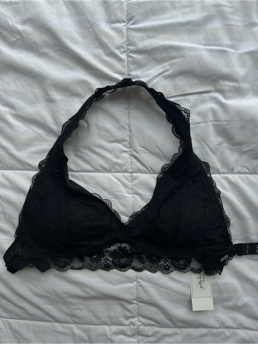 Gilly Hicks Black Lace Halter Bralette